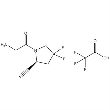 (S)-1-(2-Aminoacetil)-4,4-difluorpirolidinas-2-karbonitrilas Trifluoracetatas CAS Nr.:1448440-40-1
