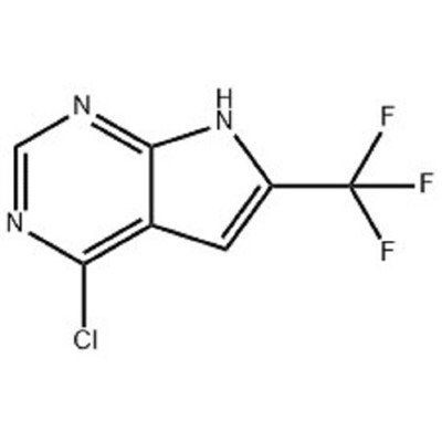 4-chloro-6-(trifluormetil)-7H-pirolo[2,3-d]pirimidinas CAS Nr.: 1830312-37-2